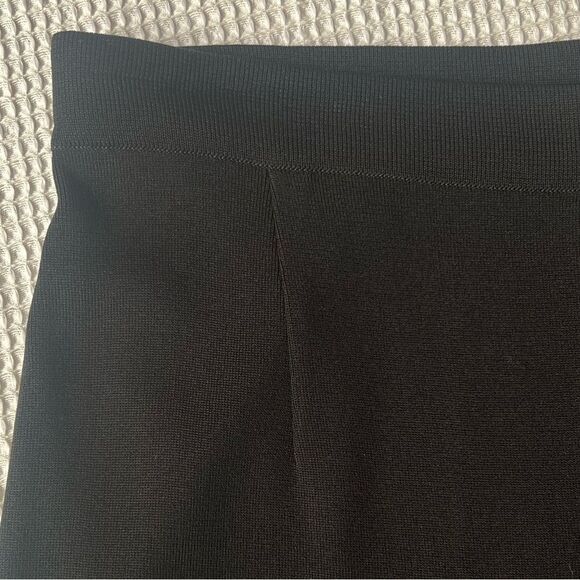 Misook Women's High Rise Knit Straight Leg Black Wrinkle Free Pants sz L - Picture 8 of 9